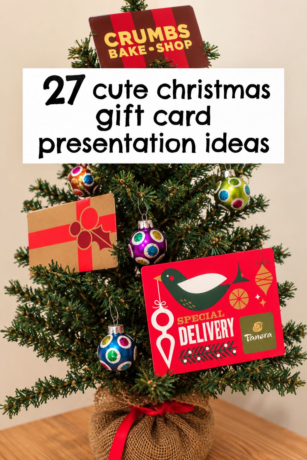 gift card tree gift card wrapping
