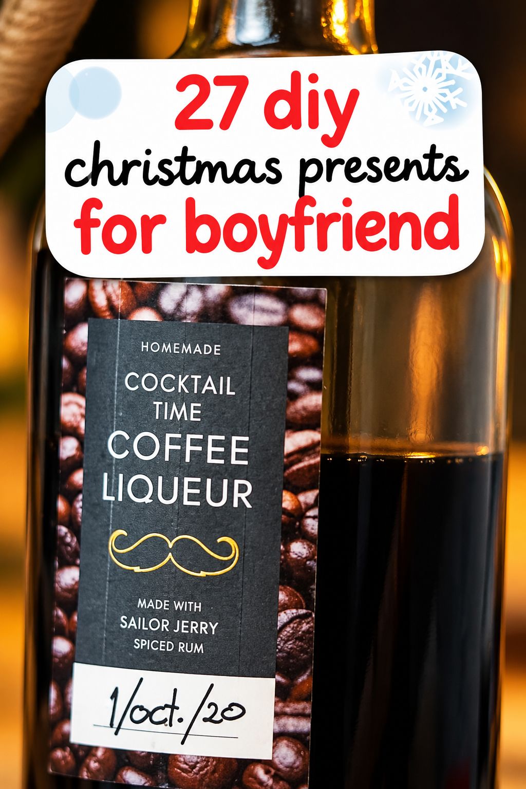 homemade coffee liqueur christmas gifts for boyfriend