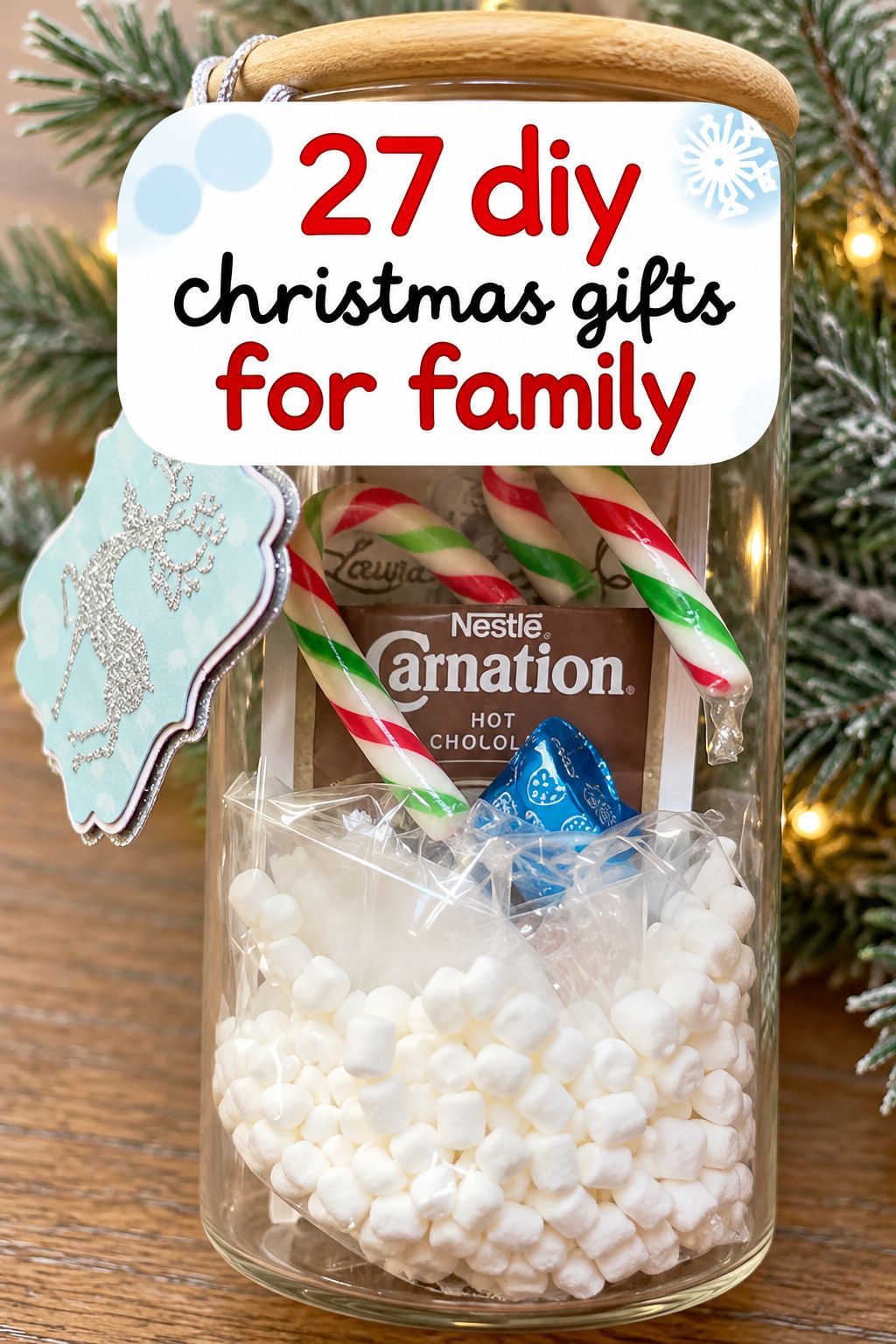 hot cocoa in a jar christmas gifts