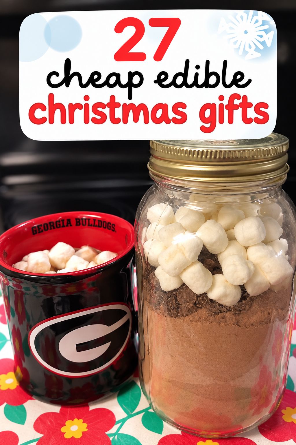 Hot Cocoa Mix in a Jar homemade Christmas gift