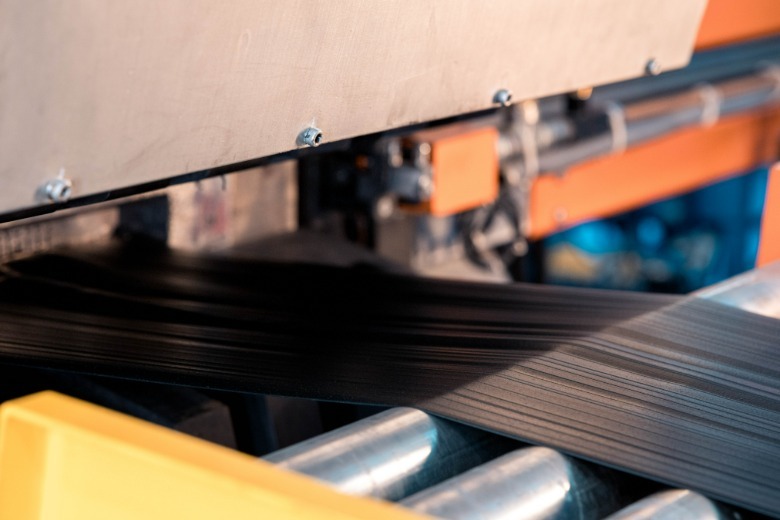 Rubber in a tire factory