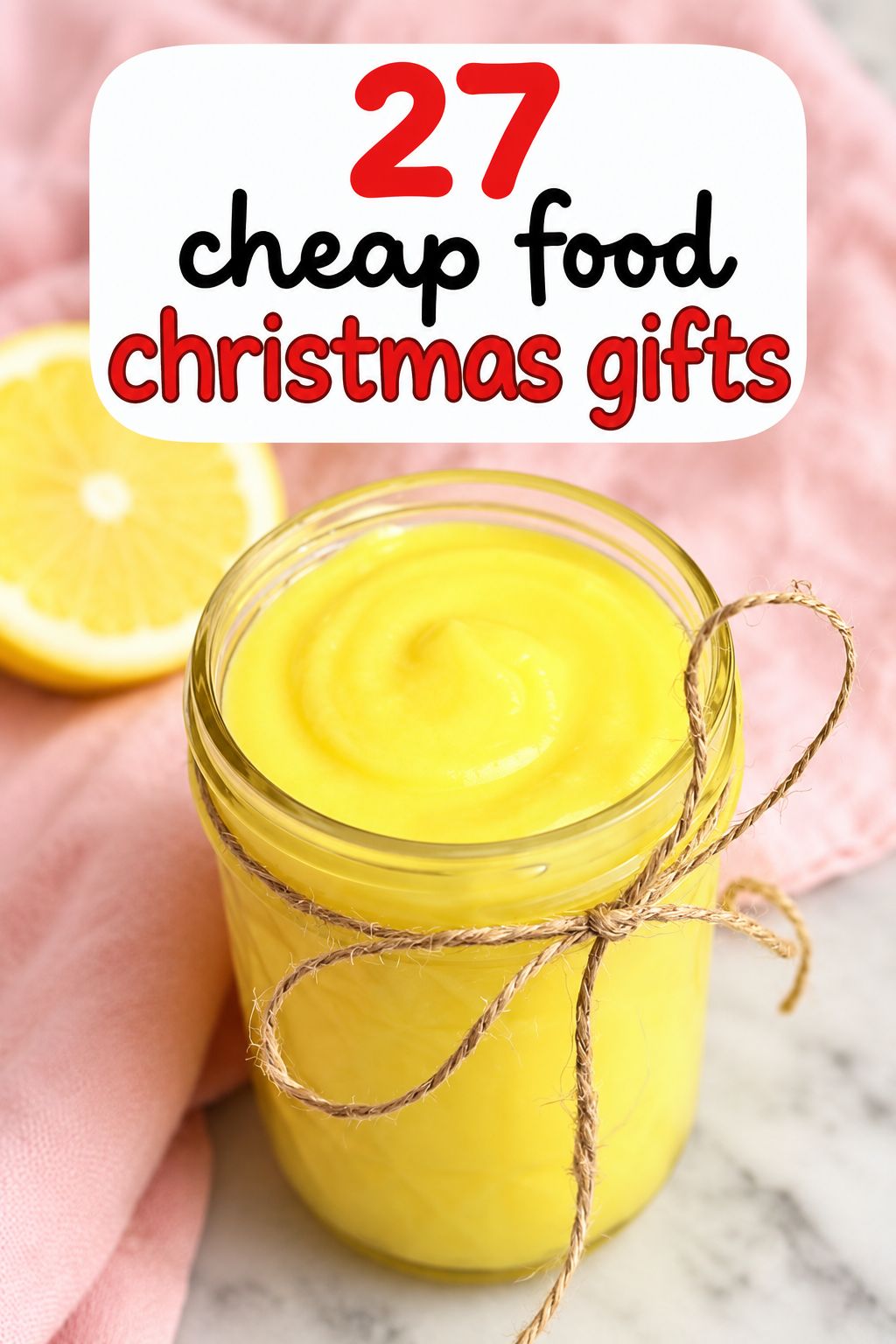 Lemon Curd homemade Christmas gift