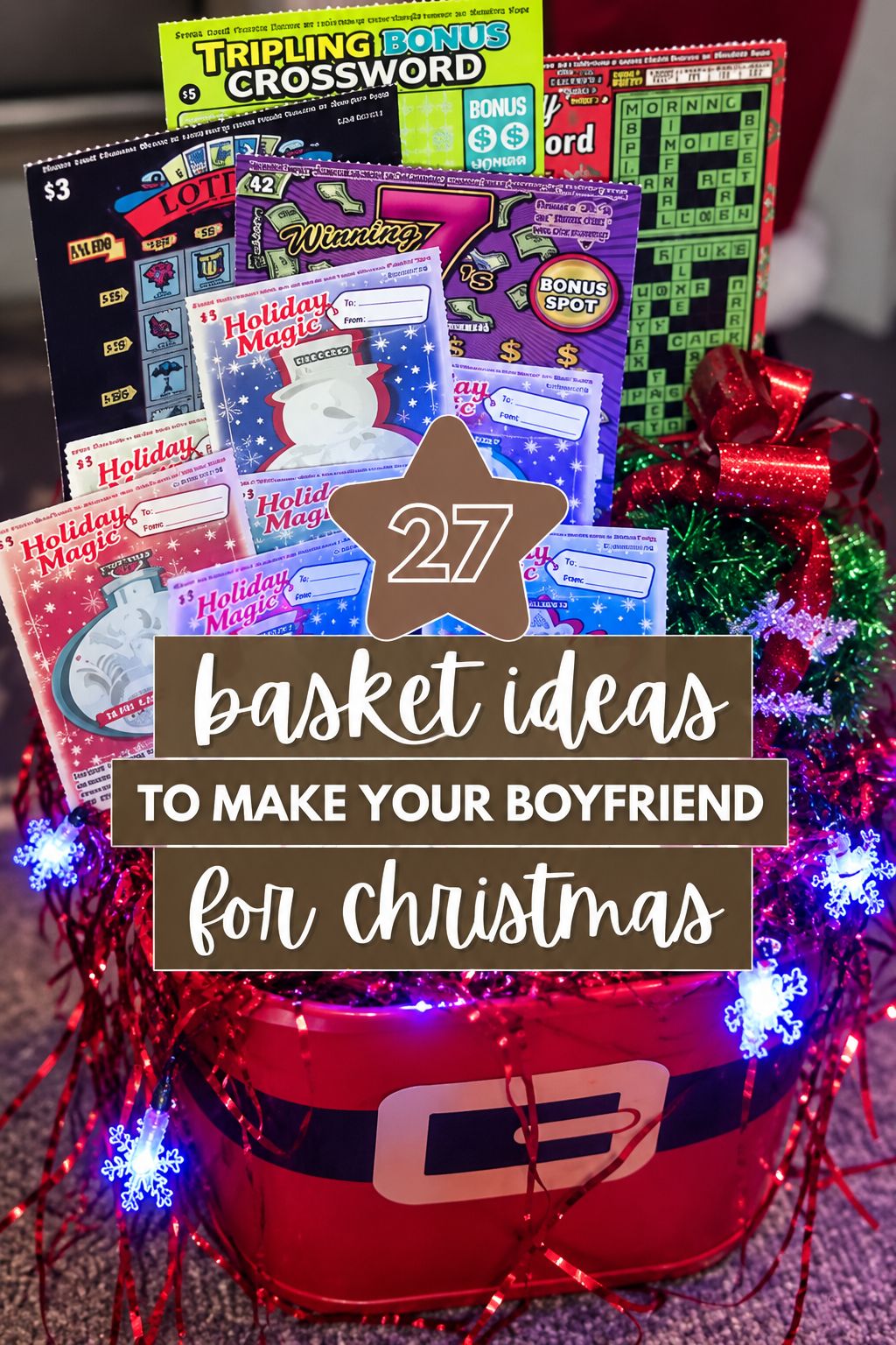 lottery ticket basket christmas basket