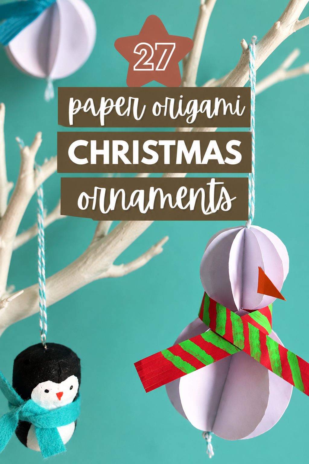 paper snowman christmas ornaments