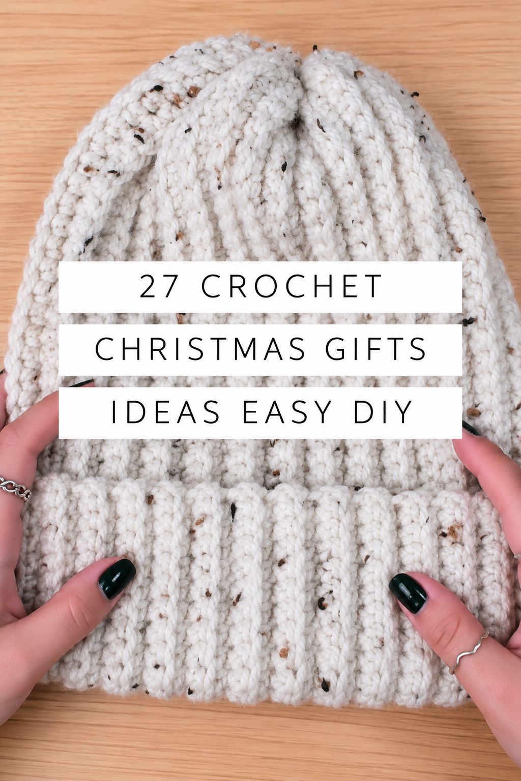 seamed single crochet beanie christmas gifts