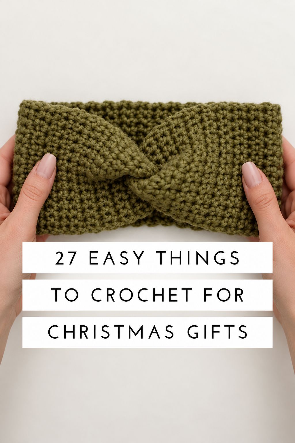 single crochet ear warmer christmas gifts
